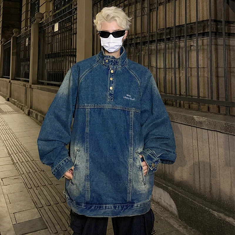 Harajuku Y2K Black Pullover Hoodie Vintage Punk Men Casual Hoodie Amer