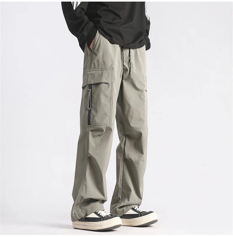 autumn mens cargo pants casual hip hop multi pocket trousers streetwear techwear sweatpants functional baggy pantalones hombre unique joggers style 212