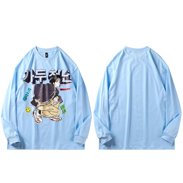 "Street Style" Unisex Men Women Streetwear Graphic Sweatshirt Daulet Apparel