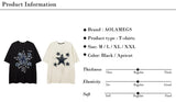 Trapwear Crying angel – Men Short Sleeve T Shirts Embroidery Star Patchwork Tees Str