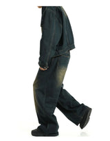 mens high street oversize pants casual harajuku retro washed zipper straight trousers hip hop fashion streetwear baggy joggers unique joggers style 2010