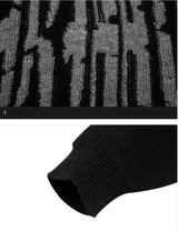 mens sweater fashion patchwork fake two pieces streetwear hip hop knitted sweaters pullover casual cotton sweater unisex clothes - Y2K grunge street style, bold artwork streetwear hoodie, oversized streetwear hoodie