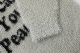 fashion knitted sweater mens winter o neck letters pullover streetwear unisex casual loose warm hairy sweaters jumper knitwear - bold artwork streetwear hoodie, oversized streetwear hoodie, vintage look oversized hoodie