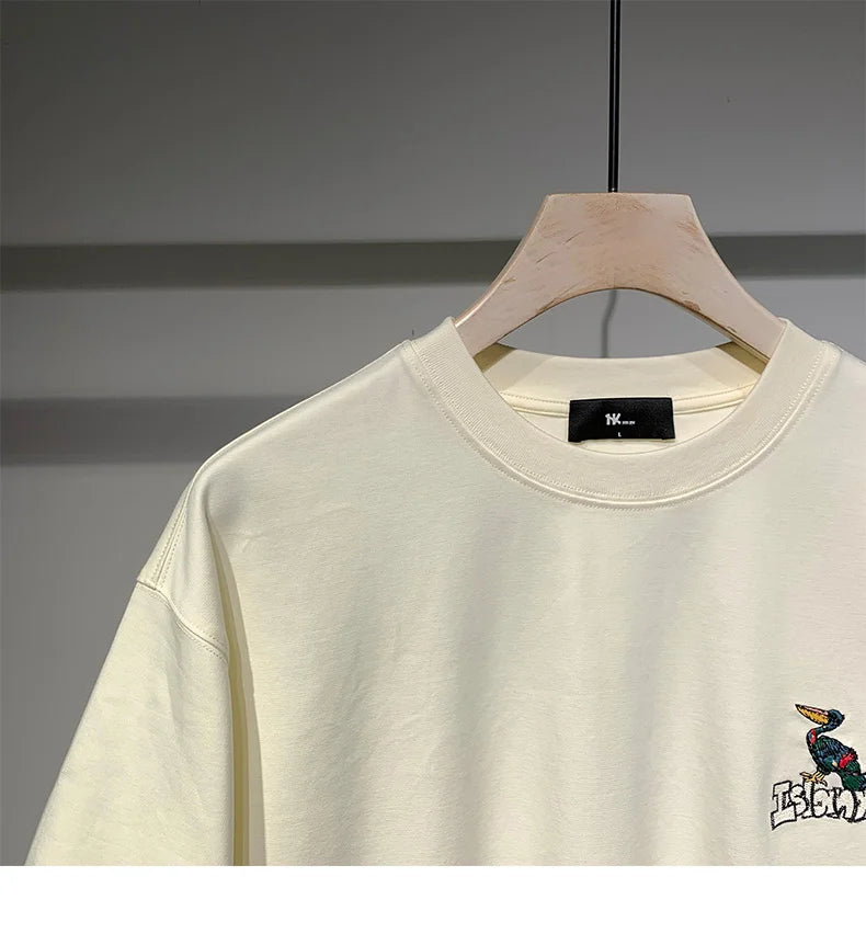 Harajuku Aesthetic piece – Summer Graffiti Short Sleeve T Shirt Mens High Street Loose