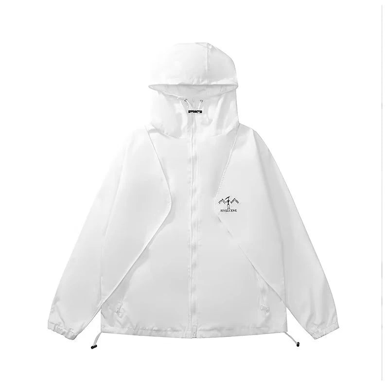 techwear zip bomber, urban street style, mens fashion