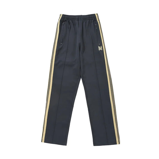 best quality embroidery logo new pants men woman side edge weaving stripe drawstring loose casual grey motion trousers urban fashion pants