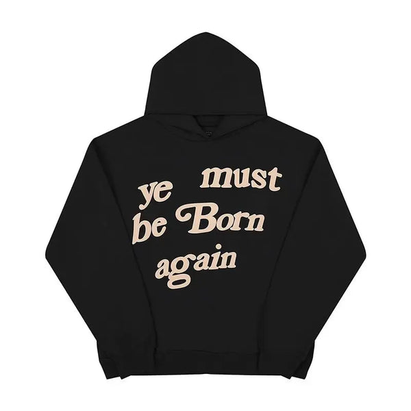 Street American Personality Ins Pure Cotton Retro Popular Sweatshirt Winter Y2K Niche Trendy Brand Men Couple Hooded Sweatshirt