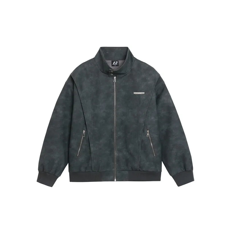 grunge street bomber, modern fit for men, oversized fit