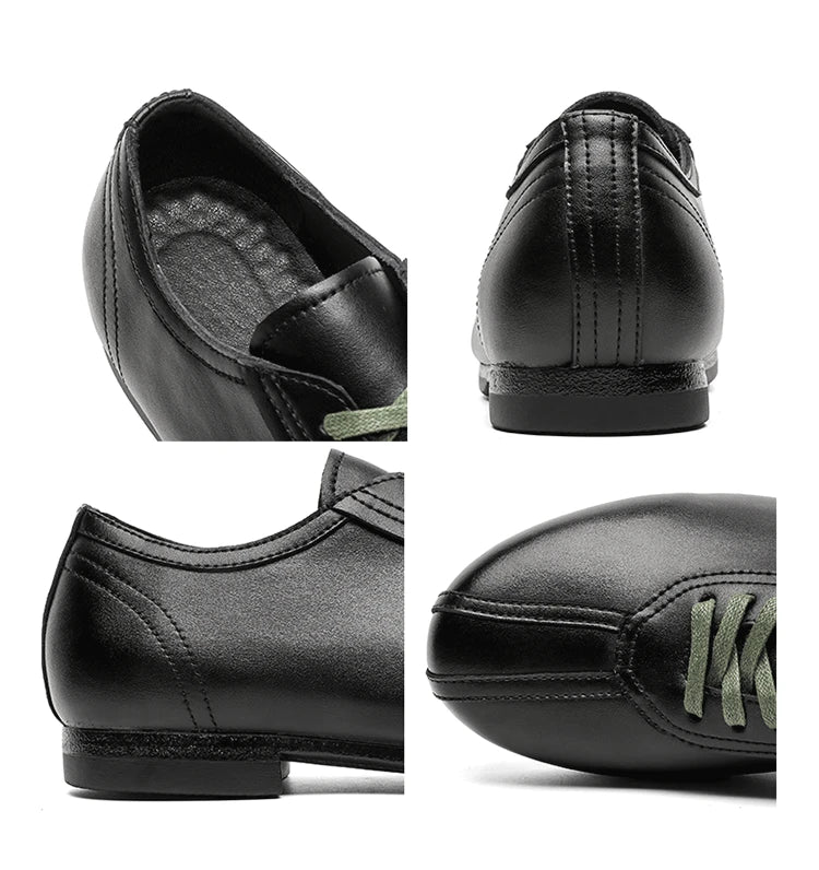 Vintage Casual Leather Shoes Men Women Streetwear Fashion Lightweight Commute Business Leather Derby Shoes