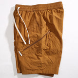 summer quick drying shorts mens loose straight casual sports pants thin breathable solid color zipper pocket cargo pants unique cargo style 950
