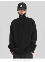varsity graphic knit, unisex street look, trendy streetwear apparel for men and women