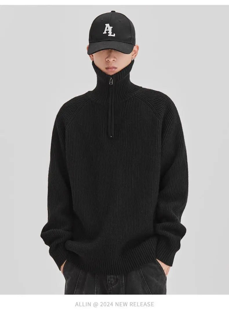 varsity graphic knit, unisex street look, trendy streetwear apparel for men and women