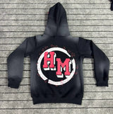 Streetwear Brand Trend Gothic Letter Print Oversized Hoodie Womens Fas