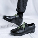 Vintage Casual Leather Shoes Men Women Streetwear Fashion Lightweight Commute Business Leather Derby Shoes