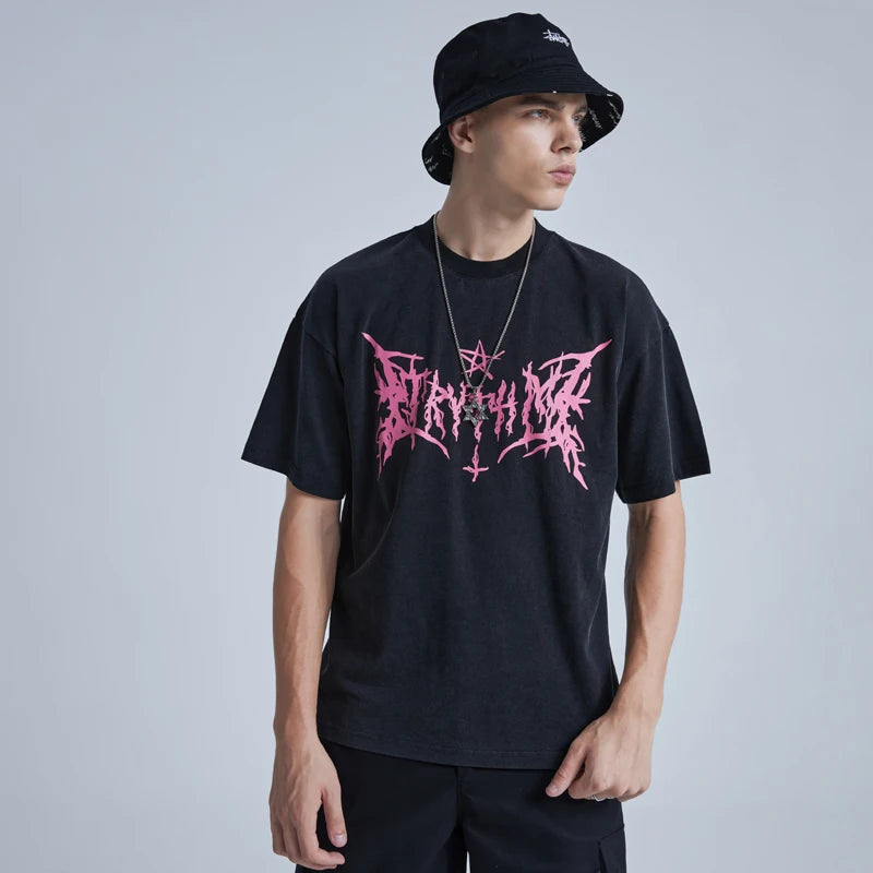 Trapwear Shirt – Rainbowtouches Punk T Shirt 2022 Half Sleeveunisex High Stre – Modern Streetwear for Everyone
