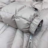 Winter hooded down jacket thickened