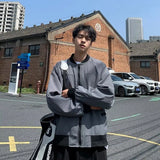 grunge street bomber, modern fit for men, oversized fit