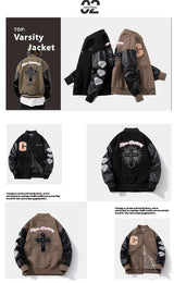 zip-up streetwear coat, 2025 outerwear trend, men's streetwear fashion, oversized urban jacket, high quality cold-weather coa