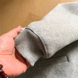 2024 New Half Zipper Design Sweatshirts For Men Autumn Y2K Vintage Stand Collar Pullover Hoodies Korean Fashion Casual