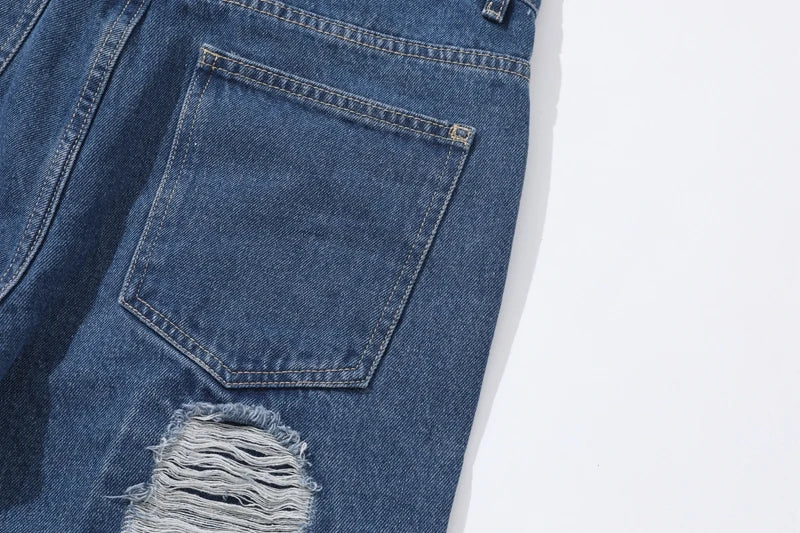 distressed skinny flared micro flare jean for mens mesh big destroyed ripped denim jeans hip hop biker jeans pants male unique jeans style 1337