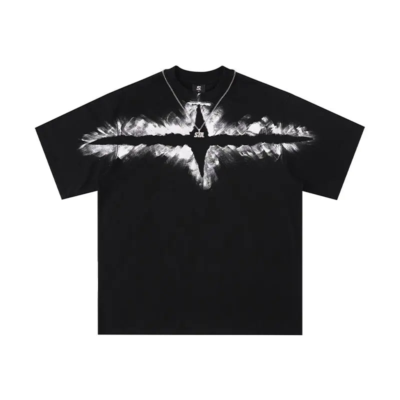 Trapwear Crying angel – American Hip Hop Trend Men And Women Street Personality Prin