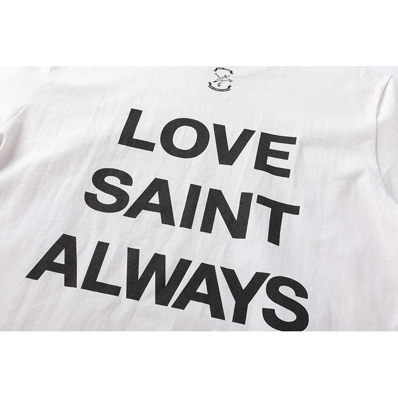 Vaporwave Streetwear – New Saint T Shirts Men Woman High Quality Casual Loose Angel – Urban Streetwear for Men & Women