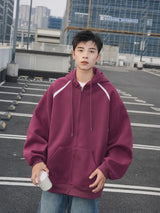 Heavy Weight American Hoodie Mens Spring Autumn 2024 Color Blocking Lo