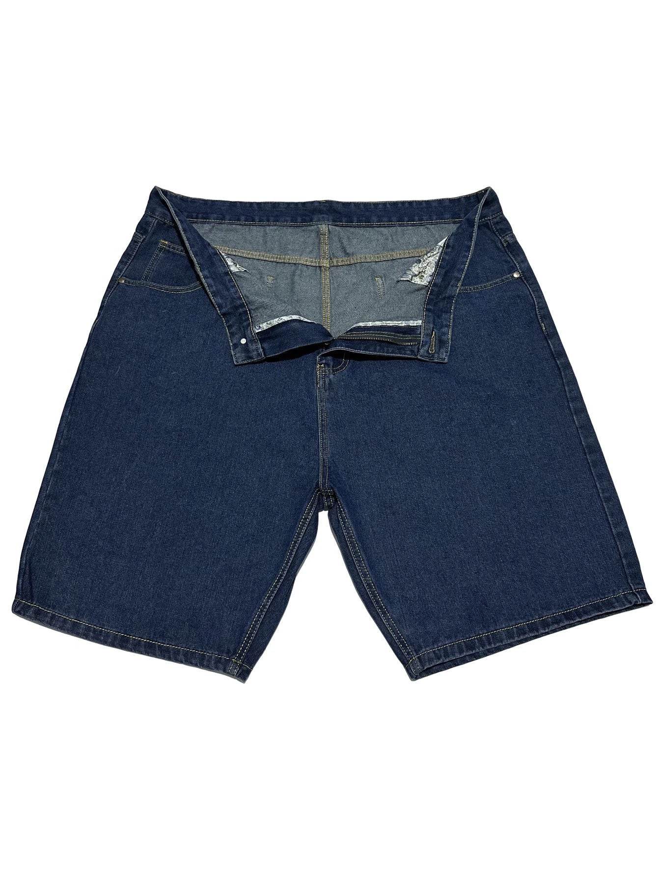 mens plus size denim jeans shorts casual high street straight jeans hip hop streetwear basic short joggers pants men clothing unique joggers style 4095