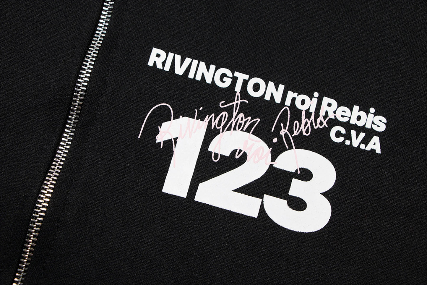 24ss RR123 Brand Fashion Letter Print Black Cotton Cardigan Hooded Sweatshirt High-Street Casual Zipper Hoodie For Winter