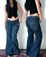 american y2k new fashion trend flare jeans women street casual loose low waist slim wide leg pants harajuku joker punk jeans denim street jeans