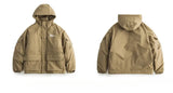 Outdoor Multi Pocket Thicken Man Jacket Winter Retro Warm Camping Cotton-padded Clothes Casual Print Loose Hooded Fashion Coat