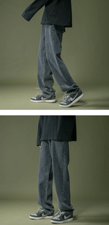 lappster men black baggy jeans streetwear 2023 harajuku casual straight pants male loose streetwear white graphic denim pants unique jeans style 2577
