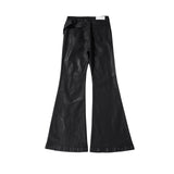 y2k streetwear wax leather strecth jeans for men and women ropa hombre baggy flare pants oversized straight denim trousers 1 vintage washed jeans