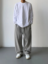 hip hop straight pants spliced button jean elastic waist pants loose trousers unisex casual drewstring sportwear pants joggers unique joggers style 155
