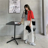Trapwear Anime panel – Short Sleeved T Shirt Women 2024 New Summer Design White Spl