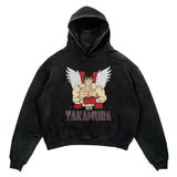 2024 Men Spring Hoodie Retro Japanese Anime Graphic Hoodies Boxer Hip