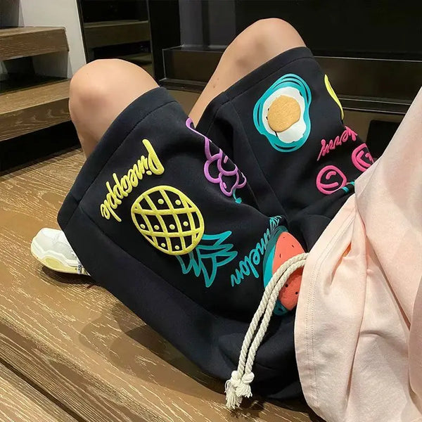 summer dopamine shorts thin summer american fashion brand loose casual sports basketball large size five point pants for men top techwear shorts