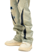 irregular graffiti prtinted denim jean pants casual distressed washed biker jeans hip hop streetwear y2k mens straight joggers unique joggers style 4858