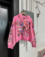 American Street Goth Harajuku Cartoon Print Oversized Sweatshirt Men Y