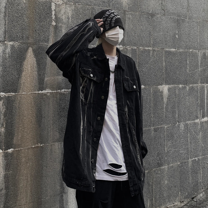 leather varsity coat, fall fit essential - aesthetic hip hop inspired casual wear