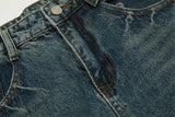 Men Women American Streetwear Vintage Washed Denim Loose Casual Wide Leg Baggy Jeans Couple Harem Jeans Trousers