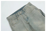 retro washed denim jean pants 2023 new casual zipper open loose straight jeans hip hop y2k pants mens jeans streetwear joggers unique joggers style 4213