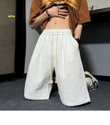 korean style niche casual shorts men summer workwear five point pants design trendy brand loose couple style retro sports pants unique shorts style 2153