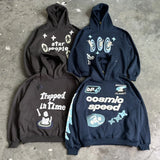 Retro Oversized Sportswear Fashionable Luxury Brand Revived King Print