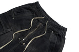 New 2024 Novelty High Zipper Rick Denim Tactics Heavy Skateboard Street Cotton Casual Shorts Kanye Hip-hop Parkour Cargo #a2