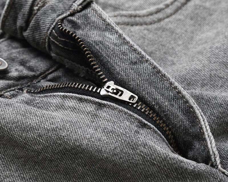 distreesed frayed painted casual baggy jeans for men ripped streetwear washed gray denim trousers oversized unisex hole cargos unique cargo style 4706