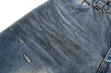 mens fashion ripped jeans blue straight baggy jeans trousers luxury designer loose casual distressed denim pants male unique jeans style 1133