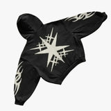 Skatercore Fit – Y2K Gothic Hoodie Loose Splicing Hoodies Women Geometric – Streetwear Fashion for Men & Women