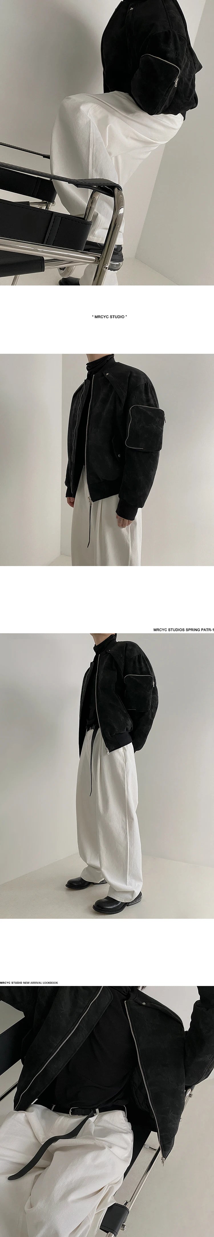 Winter Vintage Suede Jacket Cotton-padded Jacket Men's Korean-style Loose Cotton-padded Coat Winter