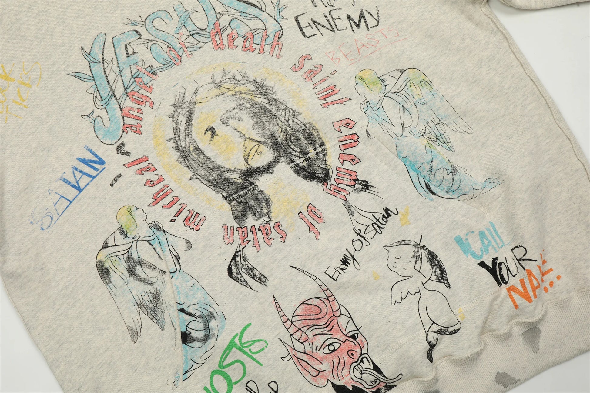Reaper aesthetic hoodie with alternative horror influence